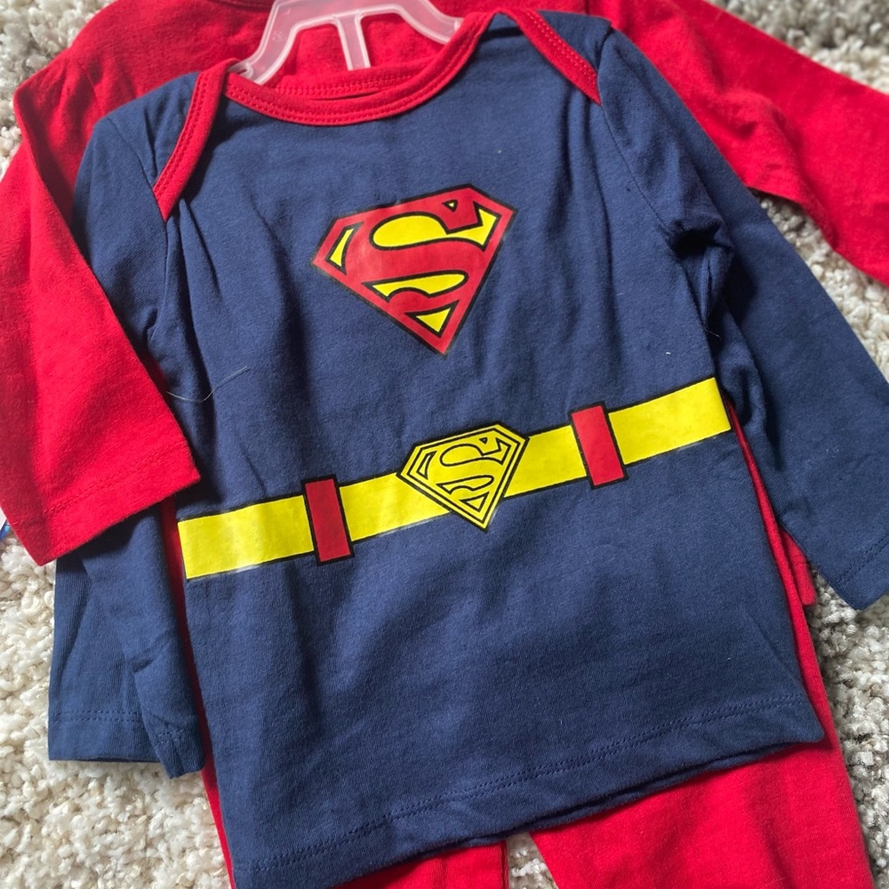 3 piece Superman pajama set - 6-9mo